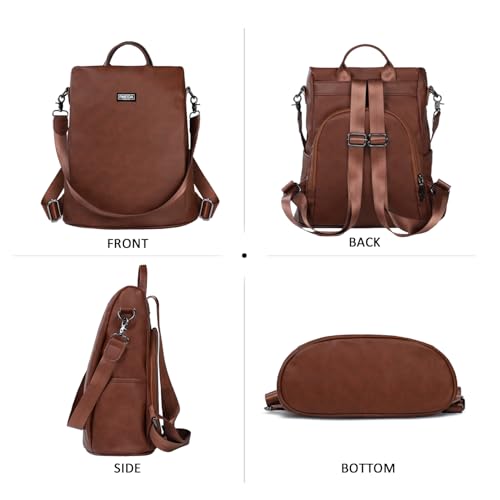 Image of Backpack Purse for Women Anti Theft Travel Bag Convertible Fashion Backpack Casual Shoulder Bag Waterproof Daypack for Hiking