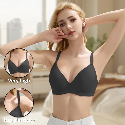 3Pcs Set Everyday Bra for Women T-Shirt Push Up Underwear with Support Anti-Sag Causal Comfortable Lingerie3