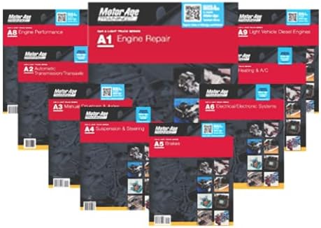ASE Certification Test Prep - Car/Light Truck Study Guide Package A1-A9 (Motor Age Training)