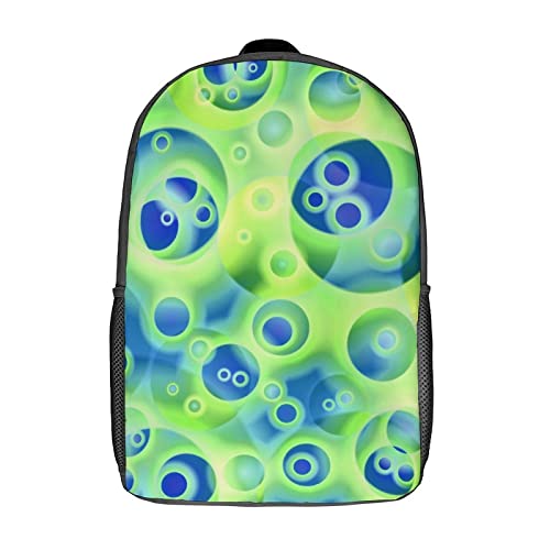 Mochila escolar unisex Bubble con estampado 3D de 17 pulgadas para estudiantes
