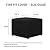 Easy-Going Outdoor Fire Pit Cover Square 32" Lx32 Wx24 H, Durable Outdoor Gas Firepit Cover, Waterproof and Weatherproof Cover for Fire Pit, Black