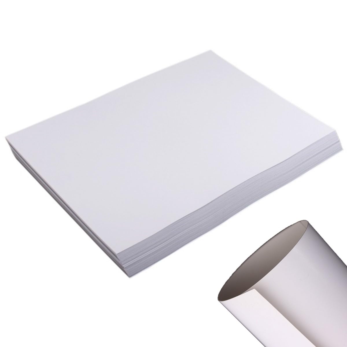 KARLOR 50 Sheets Cardboard Paper A4 250 g White Thick Paper for Printing Crafts Painting A4 Cardboard Photo Card Coloured Card White Suitable for Laser Inkjet Printing