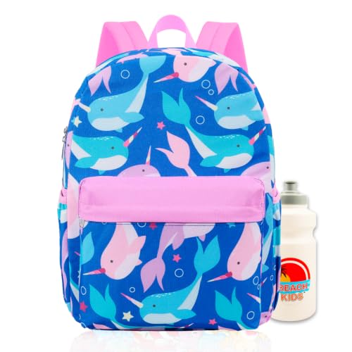Narwhal Backpack for Girls School Bundle w/ 16in Bookbag + More