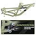 ZECHAO 29er Mountain Bike Frame, 15''/17''/19'' MTB Frame Aluminium Alloy Head Tube 44-56mm Boost 142x12mm Routing Internal Bicycle Frame(White,Medium)