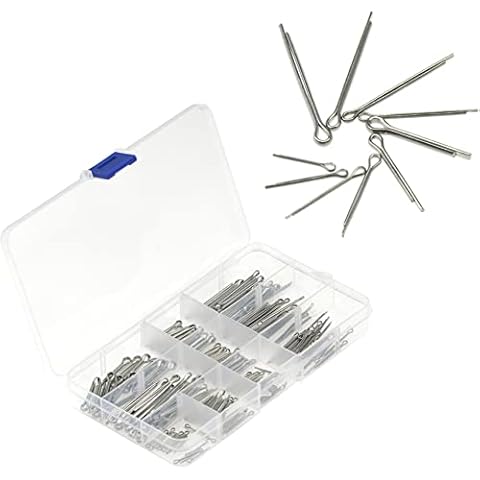 200 PCS Stainless Steel Cotter Pins, Split Pins Cover