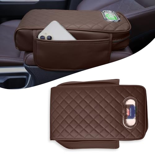 Image of Neodrift ArmEasePro' Armrest - Orthopedic Memory Foam Cushion for Car, Provides Elbow, Wrist, & Arm Support, Universal Fit, Premium Mesh Fabric Or Single-Sided Fastener (Coffee)
