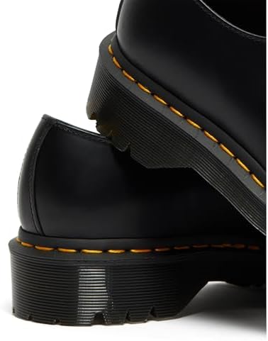 Dr. Martens Unissex adulto 1461 Bex Smooth Oxford, Preto liso, 9