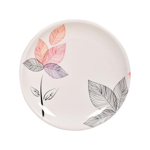 Image of Golden Fish Melamine Small Serving Snack Plates (Set of 4) - 7-Inch BPA-Free, Durable, Stylish Snack Plates for Appetizers, Desserts, & Parties (NPS-2)