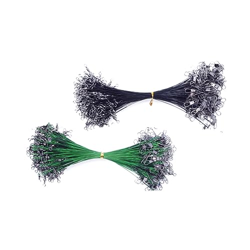 Sosoport 100pcs Hilo de Pesca de Acero Resistente miniatura 4