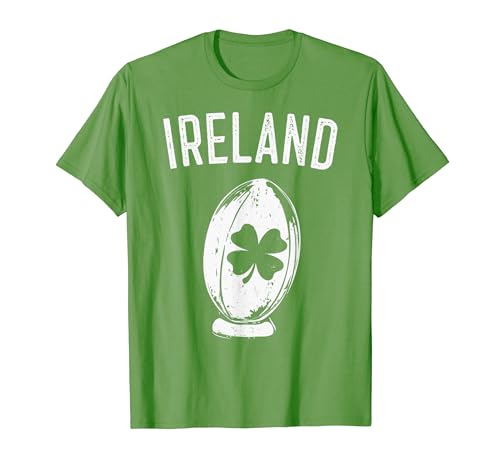 Ballon de Rugby Irlandais Shamrock. Trèfle Irlandais pour Hommes, Femmes et Enfants T-Shirt