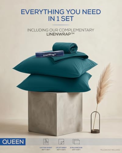 Image of Utopia Bedding Queen Sheet Set 4 Piece Soft Sheets - Teal