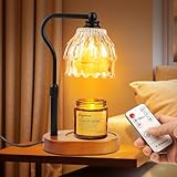 Lámpara calentadora de velas con temporizador y control remoto inalámbrico, calentador de velas regulable para velas en tarro, calentador de cera ajustable en altura, regalos de inauguración de la