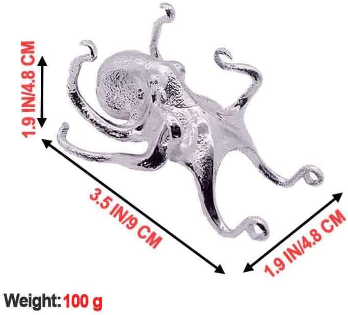 Miniatura 2 de AUPKROT JSBWSFA - 1 soporte multifuncional para teléfono móvil de pulpo, soporte de teléfono para bolígrafo, estatua de pulpo, escultura de animal,