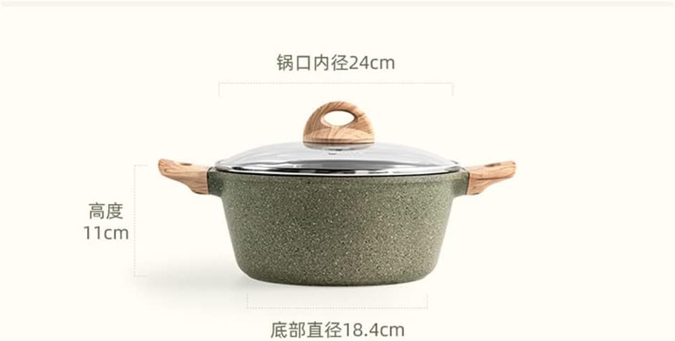 Maifan Stone Pot Household Kitchen Soup Pot + Frying Pan Combination Non-stick Less Oil And Less Smoke Easy To Clean Frying Pan image 2