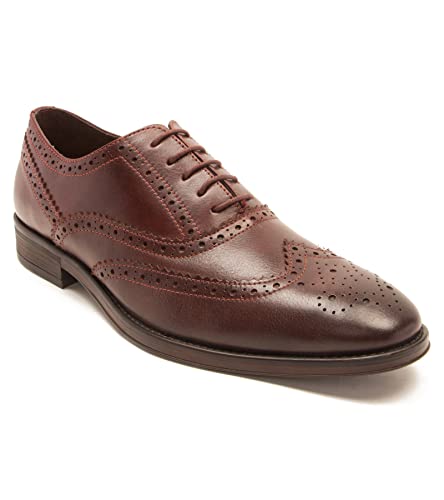 Thomas Crick Men's Reynolds Oxford Formal Brogue Leather Shoe