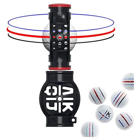 360 Degree Rotation Putt Track Best Triple Liner Putting Tool Kit for a Perfect Alignment - Golf Accessories, Wrapped Luxurious Gift Box, Including 3 Marker Pens,1 Portable Pouch,1 Metal Chain Cover