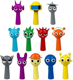 12 Pcs Handmade Figurine Game Peripheral Model Ornaments Enrich The Style of Your Room and Living Room Suitable as Compact Small Ornaments to Increase Scene Vitality