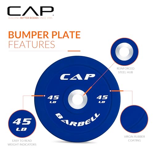 Image of CAP Barbell Rubber Olympic Bumper Plate | Multiple Options /Colors