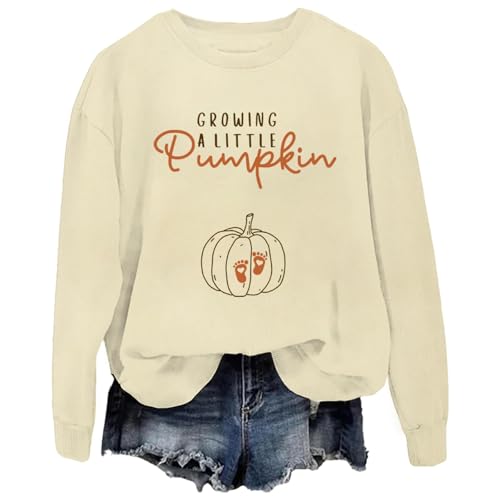 Growing A Little Pumpkin Sweatshirt Fall Pregnancy Sweatshirts