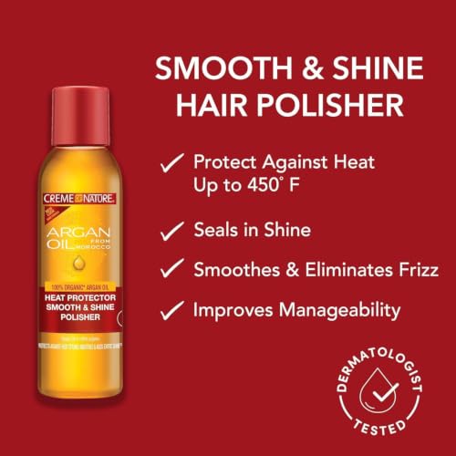 Creme of Nature Heat Protector Smooth & Shine Polisher 4 fl oz miniatura 4