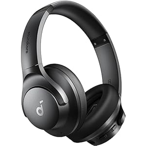 soundcore by Anker Q20i Hybrid Active Noise Cancelling Headphones, Wireless Over-Ear Bluetooth, 40H Long ANC Playtime, Hi-Res Audio, Big Bass, Customize via an App, Transparency Mode, Ideal