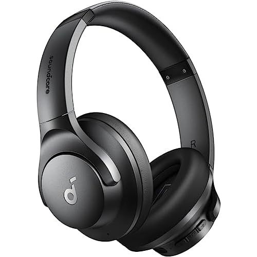 soundcore by Anker Q20i Hybrid Active Noise Cancelling Foldable Headphones, Wireless Over-Ear Bluetooth, 40H Long ANC Playtime, Hi-Res Audio, Big Bass, Customize via an App, Transparency Mod