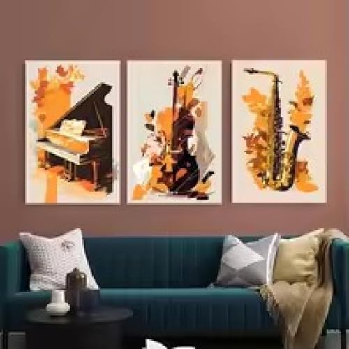 Affiches de musique pour grand mur de salon sans cadre