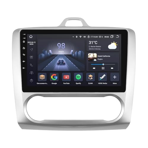 Autoradio Android 13 Ford Focus 2004-2011 CarPlay sans fil GPS tactile QLED