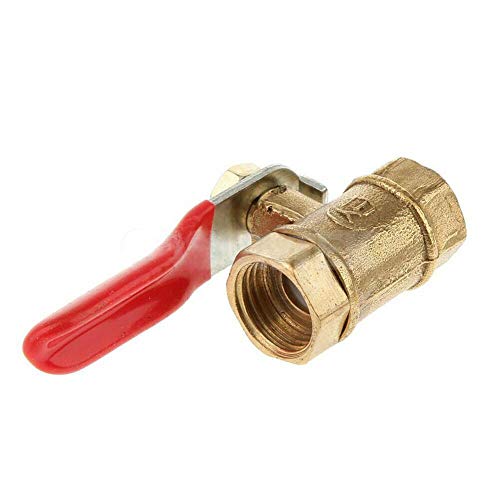 1/10.2 cm Mangueira Barb Inline Latão Água Óleo Ar Gás Válvula Esfera de Desligamento da Linha de Co