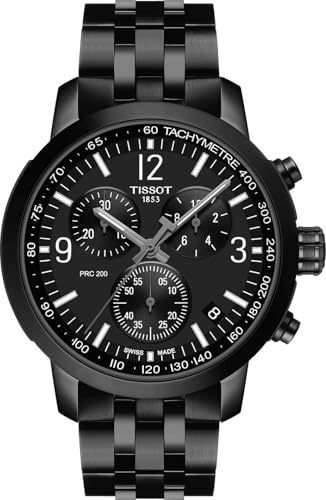 Image of TISSOT(ティソ) Stainless Steel PRC 200 Chronograph Quartz Black Dial Men's Watch T1144173305700