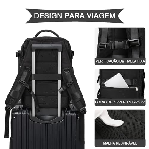 Interior Mochila com Divisória para Roupas Úmidas