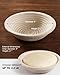 Wood Pulp Banneton Bread Proofing Baskets Set of 2, 9 Inch Round 2.2LB Sourdough Banneton Basket with Liner, Non-Stick Dough Proofing Bowl for Rising and Baking