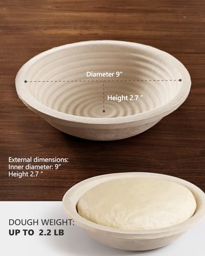 6% Off Wood Pulp Banneton Bread Proofing Baskets Set of 2 - Image 7