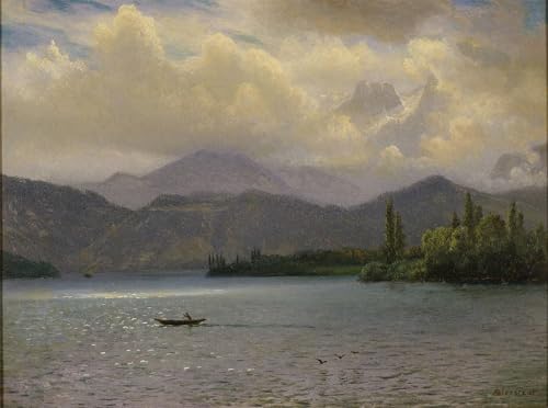 Affiche Lac Tahoe Albert Bierstadt peinture graffiti sur toile impression d'art mural 60x90cm