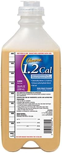 Glucerna 1.2 Cal Ready-To-Hang Specialized Nutrition For Patients With Abnormal Glucose Tolerance 1-Liter With Adapter Cap - 1 Case Of 8