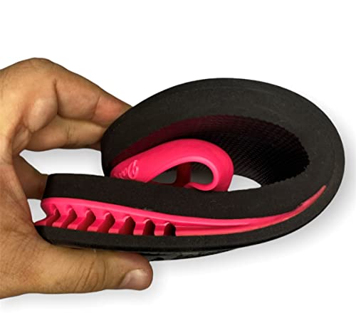 Chinelo Feminino Com Salto DuRio Air Para Esporão Fascite Plantar Ortopédico Vegano (Rosa, G, br_foo