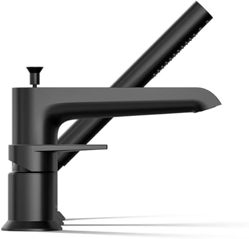 Miniatura 5 de Kohler 97070-4-BL Hint Grifo de baño con ducha de mano, negro mate