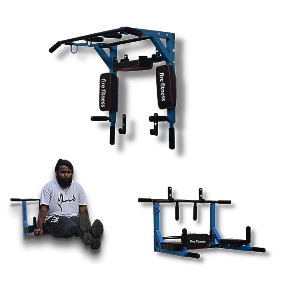 FIRE FITNESS wall mountpull up bar,dips station and dips bar workout