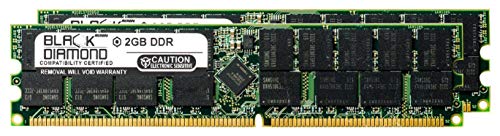 4GB 2X2GB Memory RAM for Sun Java Workstation W1100z DDR ECC Registered RDIMM 184pin PC3200 400MHz Black Diamond Memory Module Upgrade