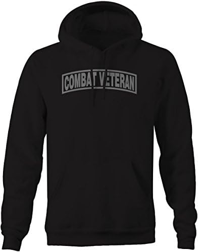Stealth -Combat Veteran Military Shoulder Tab Design Sweatshirt - 2XL Apparel