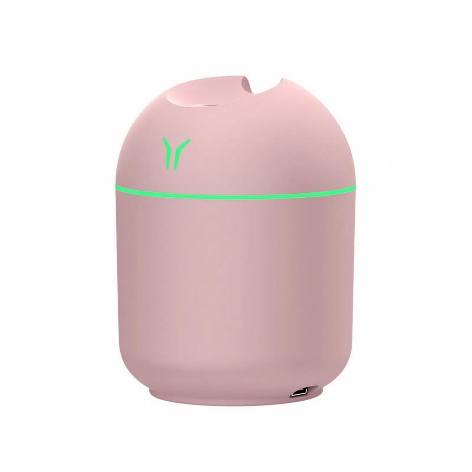 USB Humidifier Quiet Tabletop Humidifier Compact USB-Powered Humidity Dispenser for Light Sleepers, Office Workers, Nightstand, Bedroom, Car Pink Xiaoy-image-8