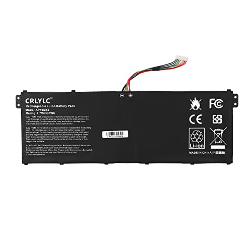 CRLYLC 7.7V 37Wh AP16M5J Batería para portátil Acer Aspire 1 A114 31 A114 32 Aspire 3 A314 31 A314 32 A314 41 A315 21 A315 21G A315 31 A315 32 A315 33 A315 41 A315 51 A315 53G 2ICP4/80/104 Battery