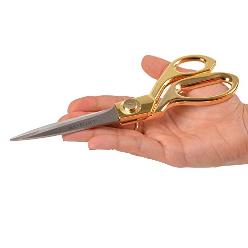 Westcott 17196 8-Inch Stainless Steel Gold Scissors For Office and Home by Westcott - Used condition - Image 5