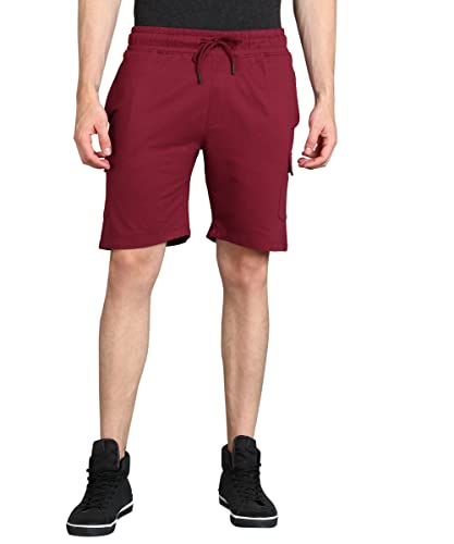 Urbano Fashion Men’s Red Cotton Regular Shorts Stretchable (panshortkn-031-red-xl)