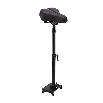 Adium Electric Scooter Seat Saddle, Adjustable Scooter Seat Kit Anodized Poles Foam Padding Aluminum Alloy Foldable for G30 (Large Seating Kit)