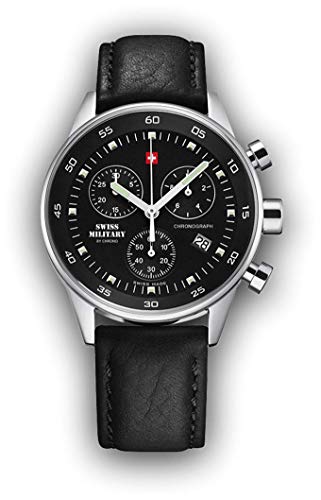 Montre Swiss Military 20012ST-1L pour homme en acier inoxydable élégant