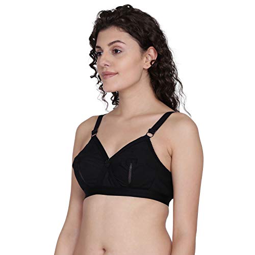Image of Fashiol Women's Full Coverage Non Padded Side Support Breathable Everyday Bra - Pack of 2