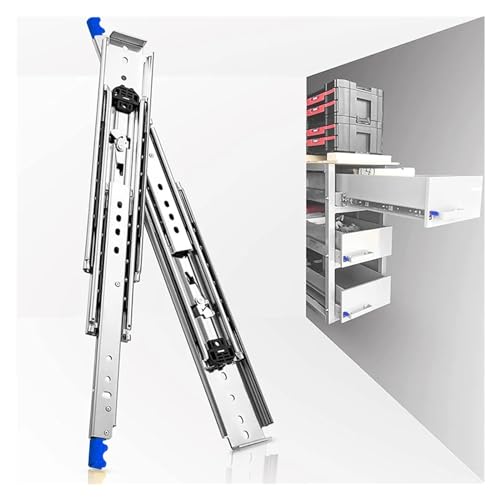 Rieles guía con rodamiento de bolas de extensión completa para carga pesada 6