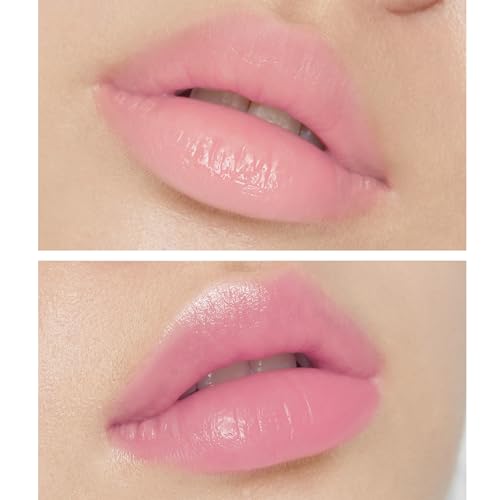 Image of TONYMOLY Petit Bunny Lip Gloss - Tinted Korean Lip Crayon, Juicy Strawberry | Vitamin E works into a smooth, lipstick-meets-gloss texture to soften and moisturize lips with every swipe