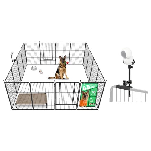 Image of FXW Instant Dog Playpen with Camera Mount, 45 inch H, 16 Panels for RV Camping